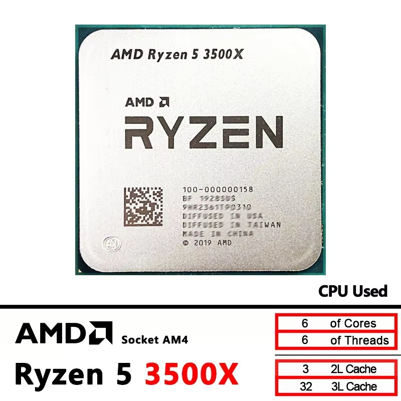 AMD Ryzen 5 3500X 3.6GHz 6 Çek - Esports Gaming Pc Build incelemesi ve fiyatı